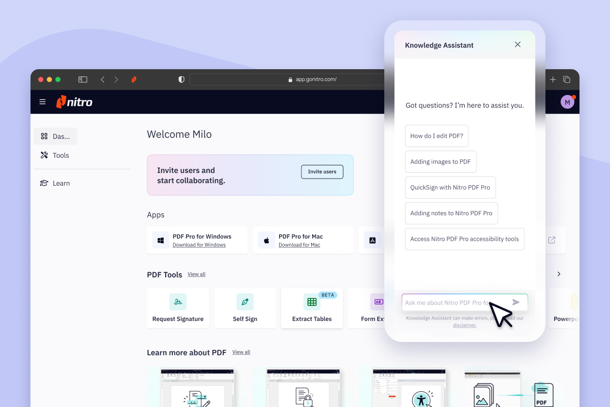 Nitro PDF screenshot 1