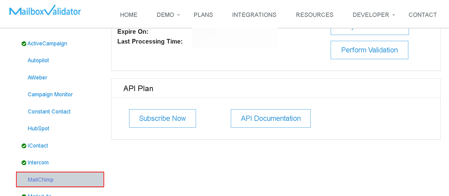 Mailboxvalidator screenshot 1