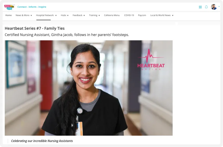 Staffbase screenshot 1