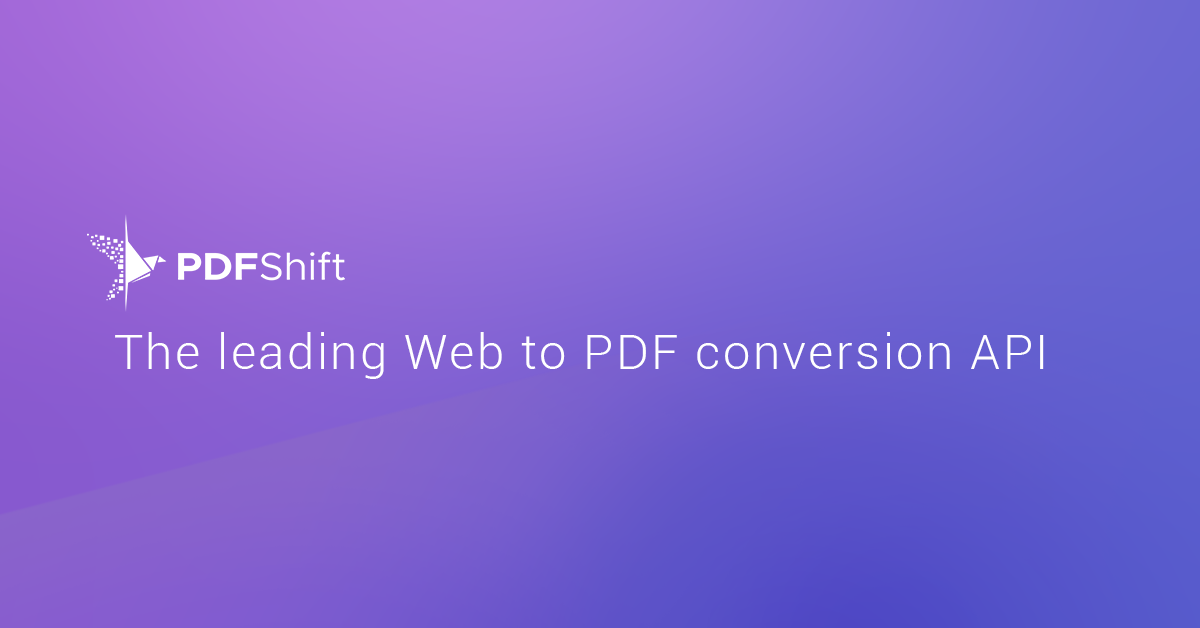 PDFShift screenshot 1