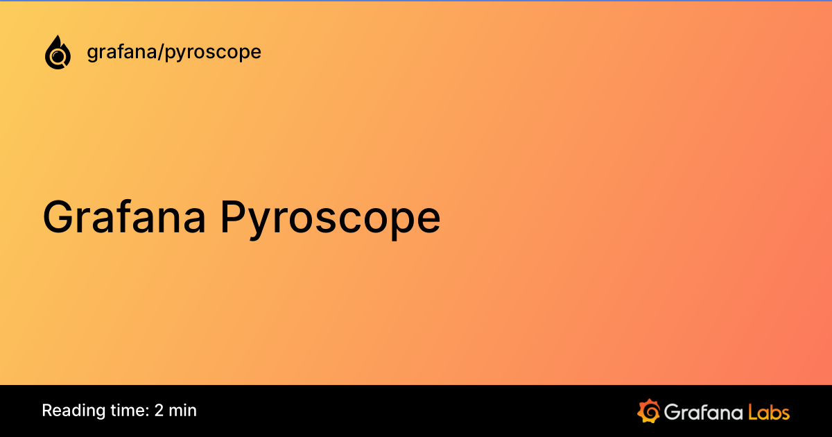Pyroscope preview