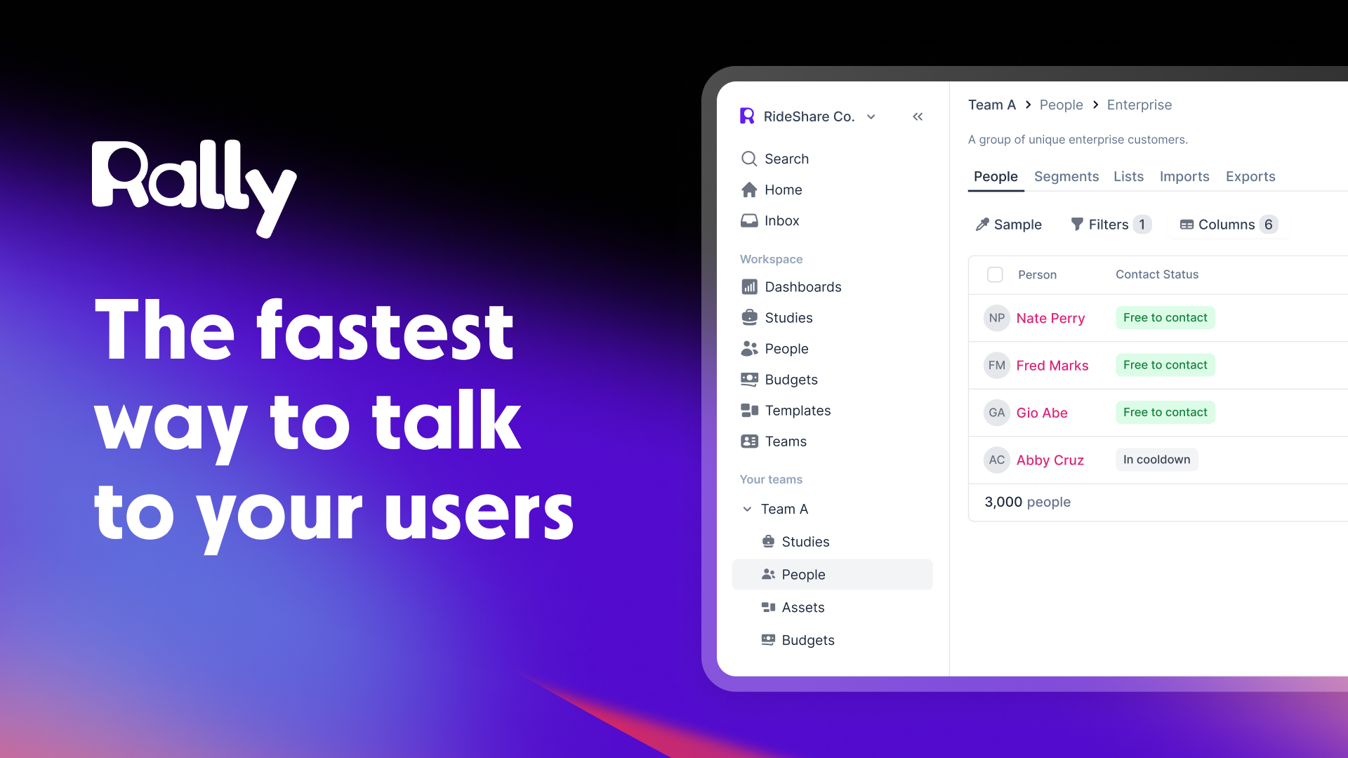 Rally UX preview