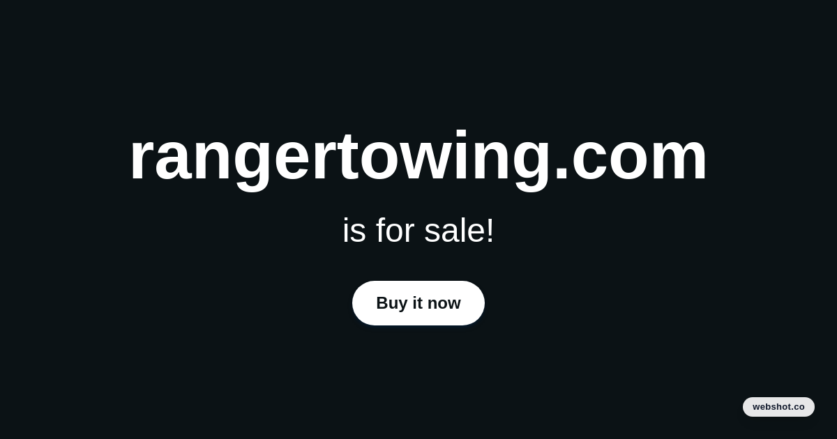 Ranger Towing preview