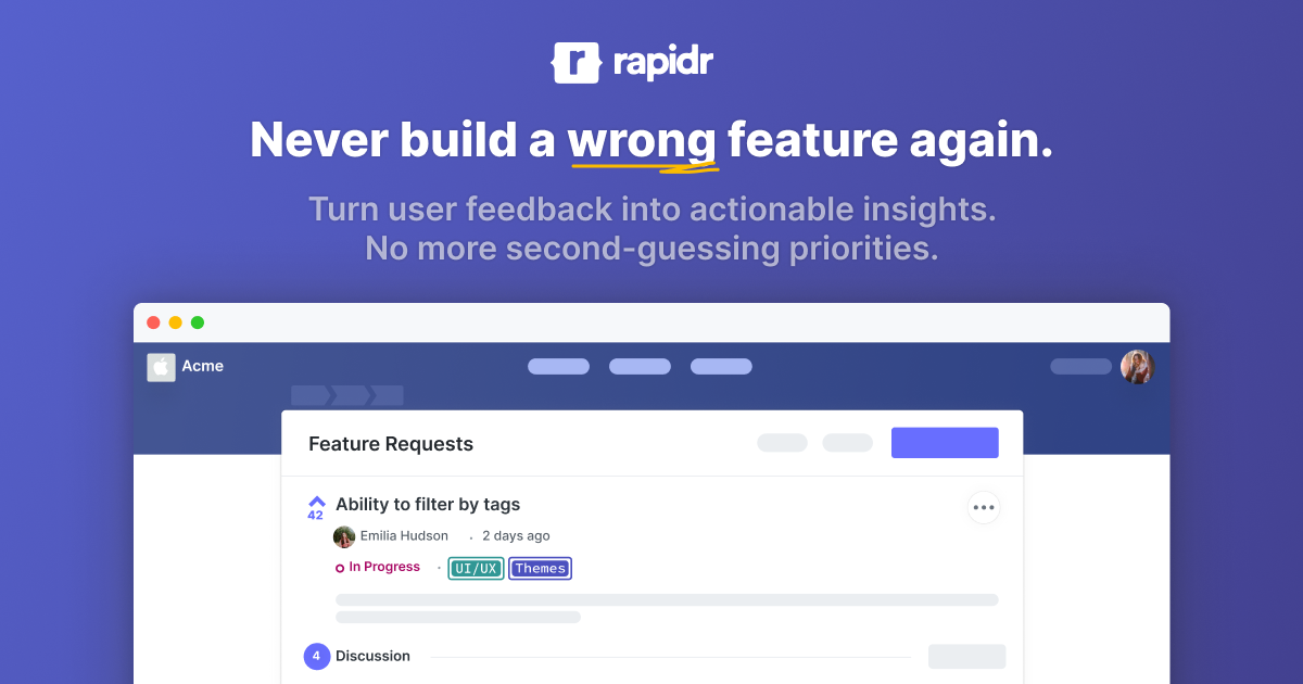 Rapidr preview