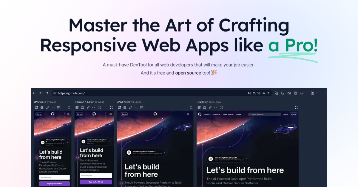 Responsively preview