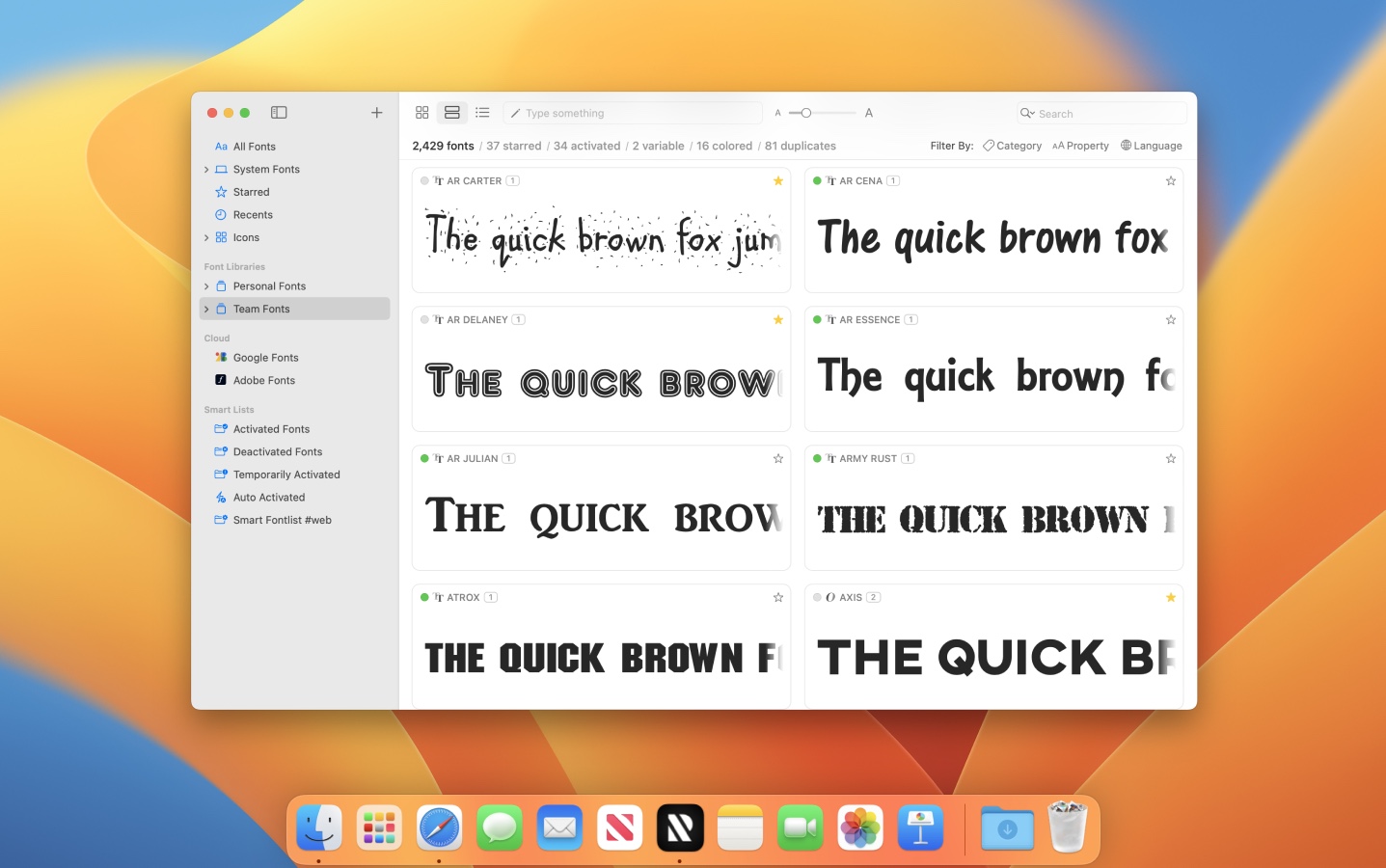 RightFont preview