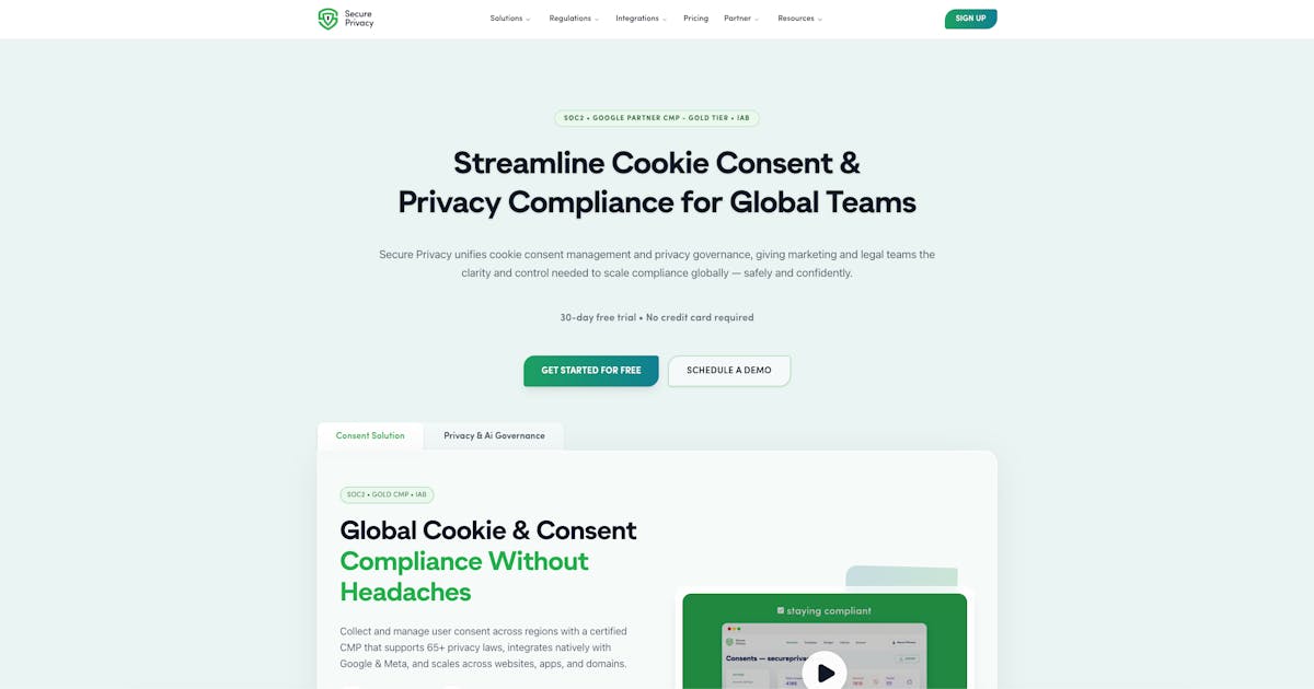 SecurePrivacy preview