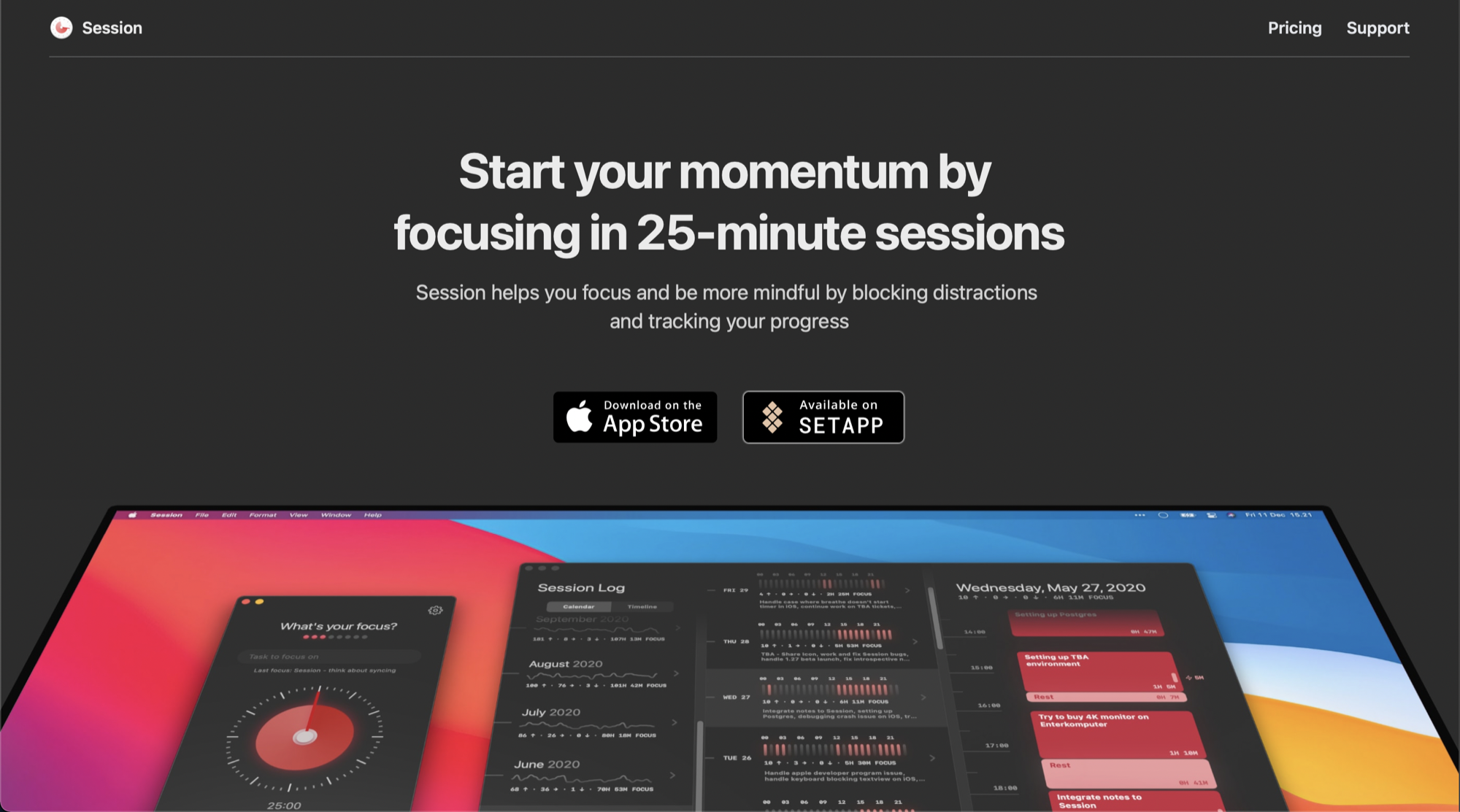 Session Tasks preview