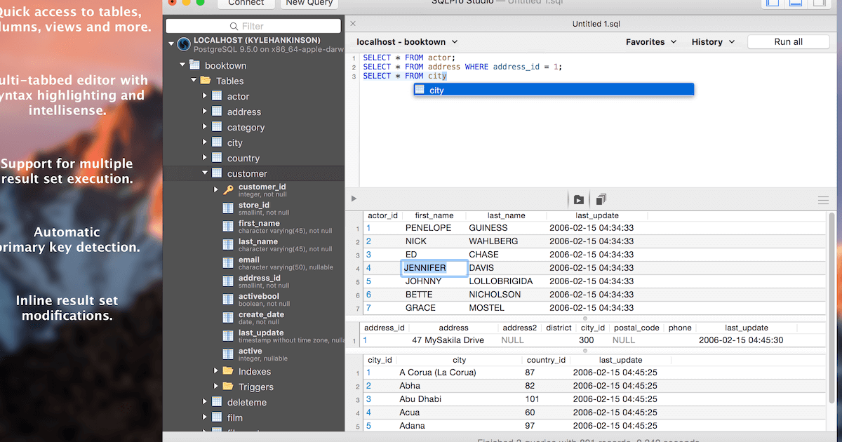 SQLPro Studio preview