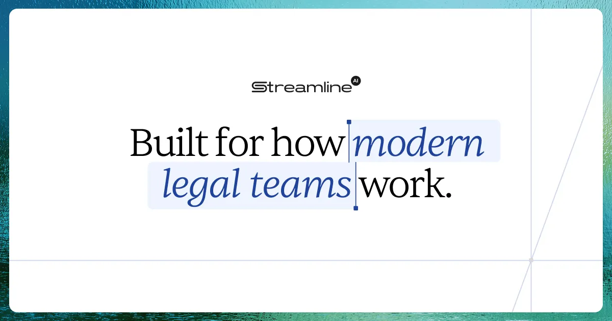 Streamline AI Legal preview