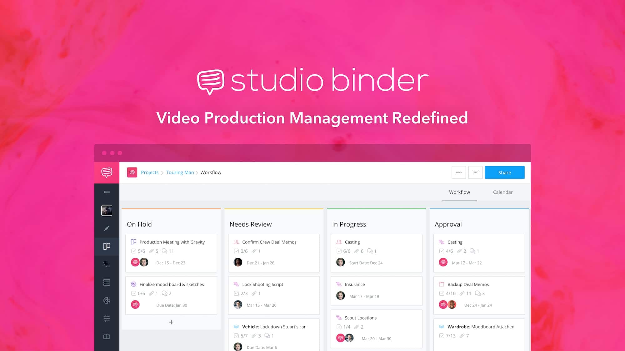 StudioBinder preview