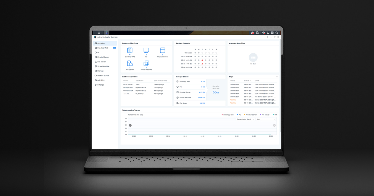 Synology Active Backup preview