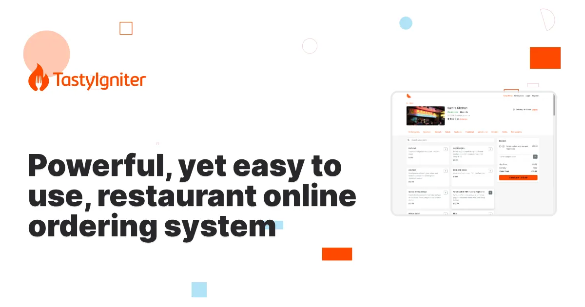 TastyIgniter preview