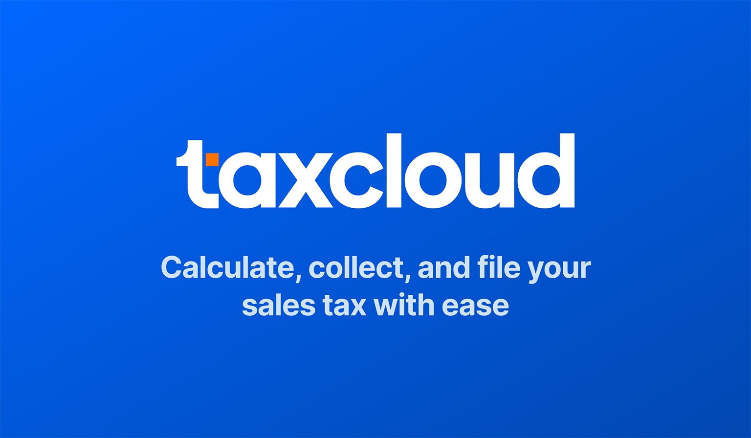 TaxCloud preview