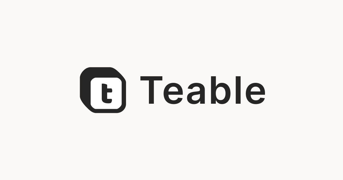 Teable preview