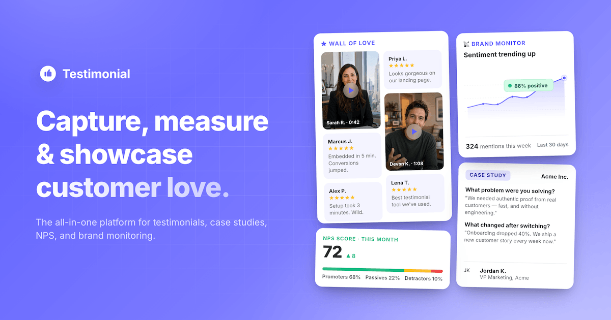 Testimonial.to preview