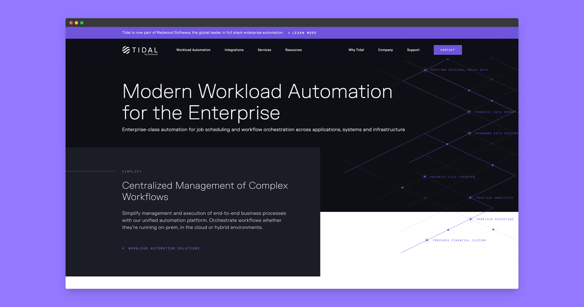 Tidal Workload Automation preview
