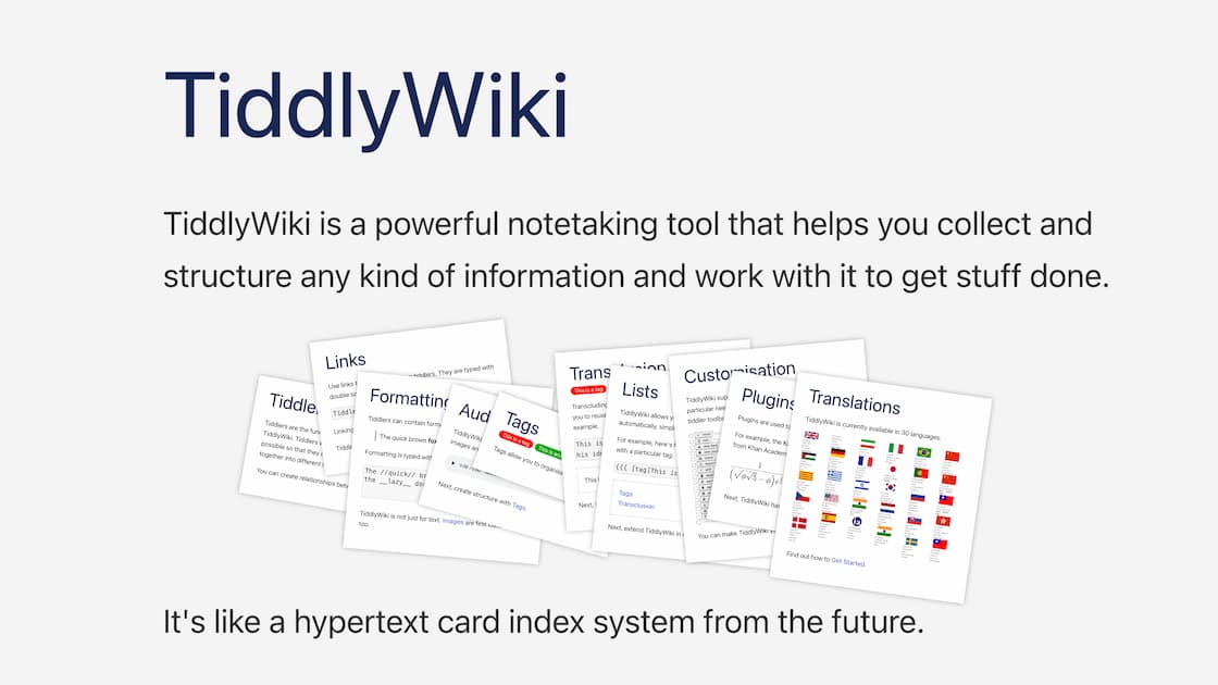 TiddlyWiki preview