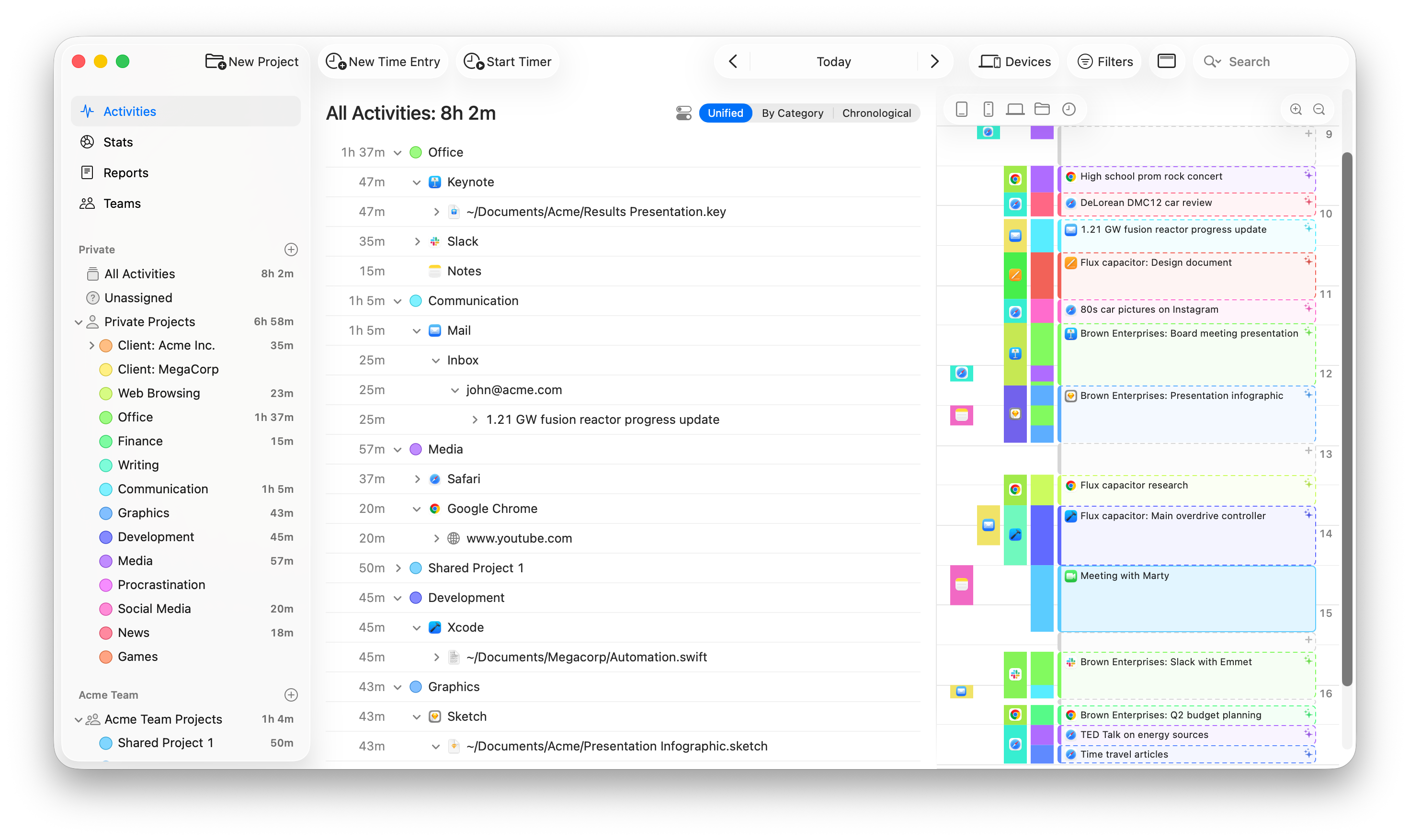 Timing App preview