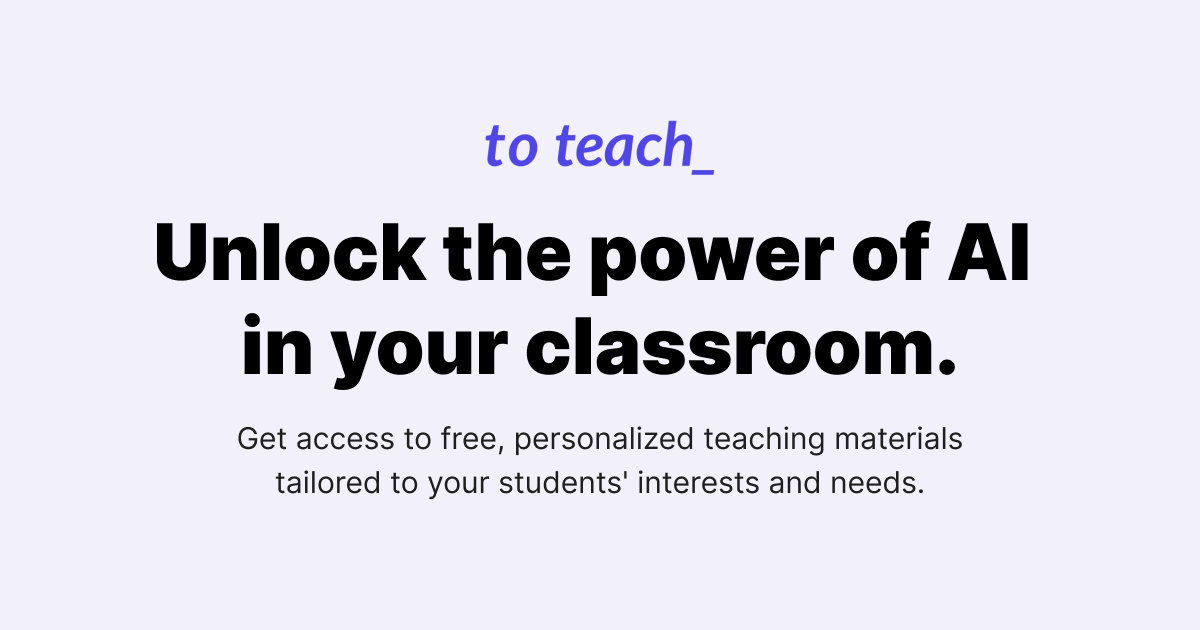 To-Teach preview