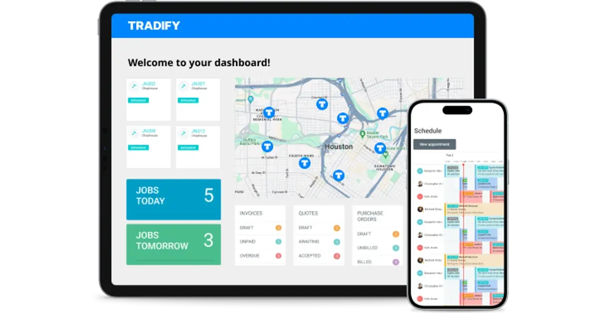 Tradify preview
