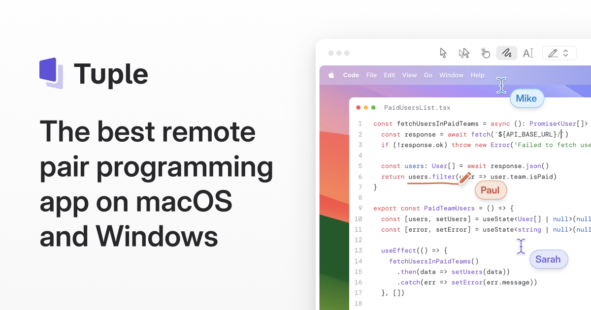 Tuple preview