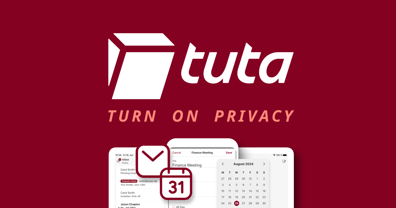 Tutanota Calendar preview