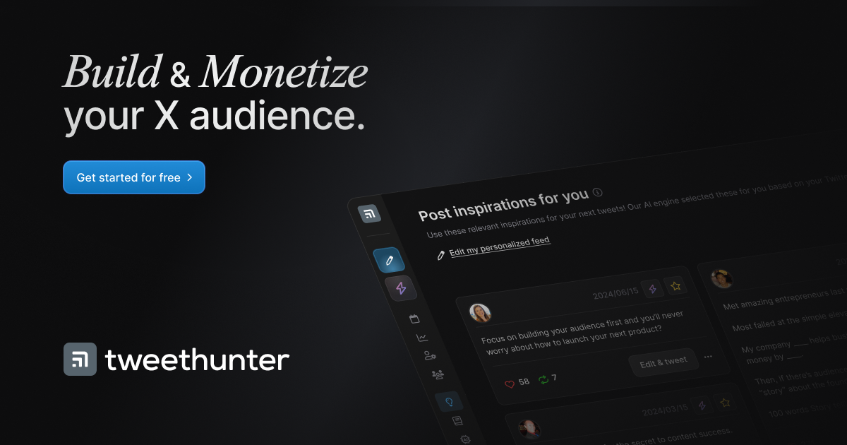 Tweet Hunter preview