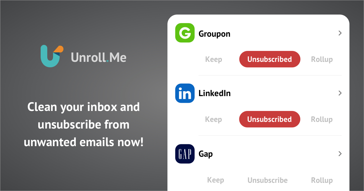 Unroll.Me preview