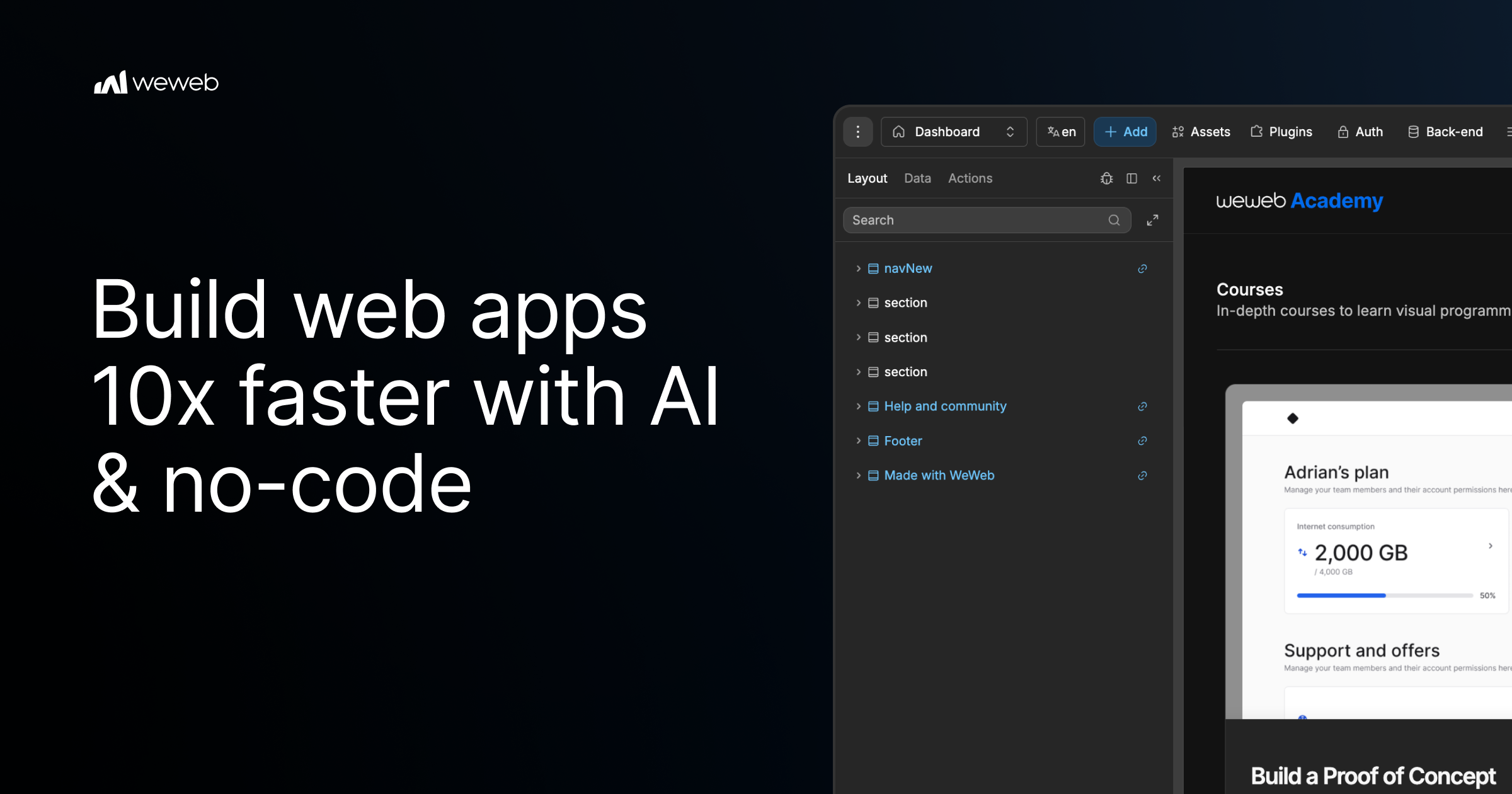 WeWeb preview