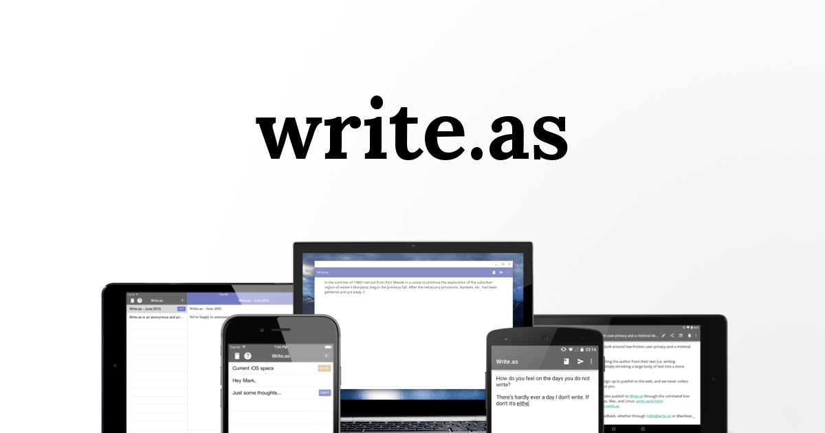 Write.as preview