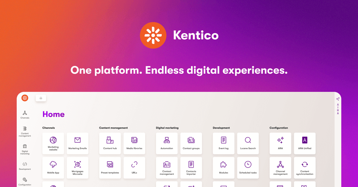 Xperience by Kentico preview