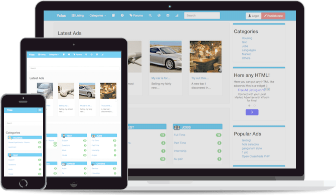 Yclas Marketplace preview