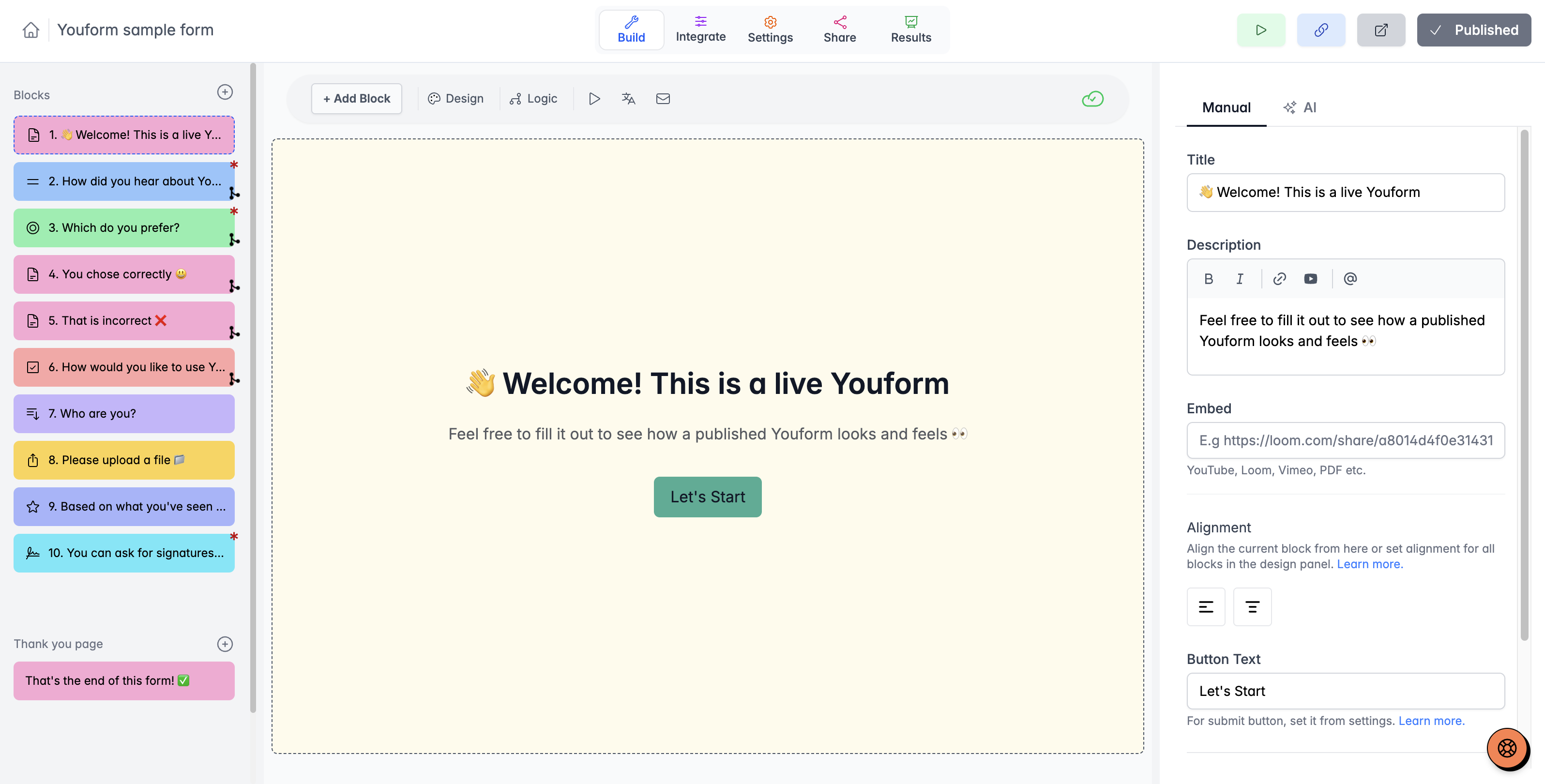Youform preview